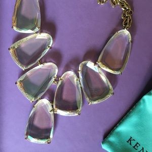 Kendra Scott Harlow Necklace in Clear Iridescent